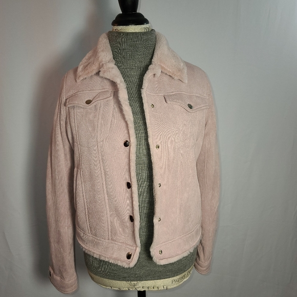 Jou Jou Faux Shearling in Faded Pink XS - Picture 5 of 5